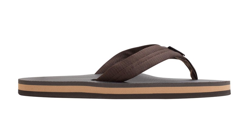 Rainbow Sandals Men's Brown Single Layer Soft Top 1" EVA Rubber Filled Nylon Strap - Image 4